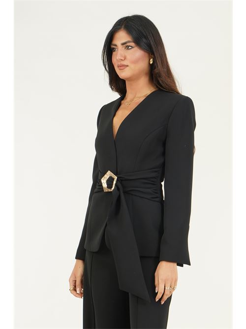 Giacca con fusciacca Simona Corsellini | A26CPGI00401NERO